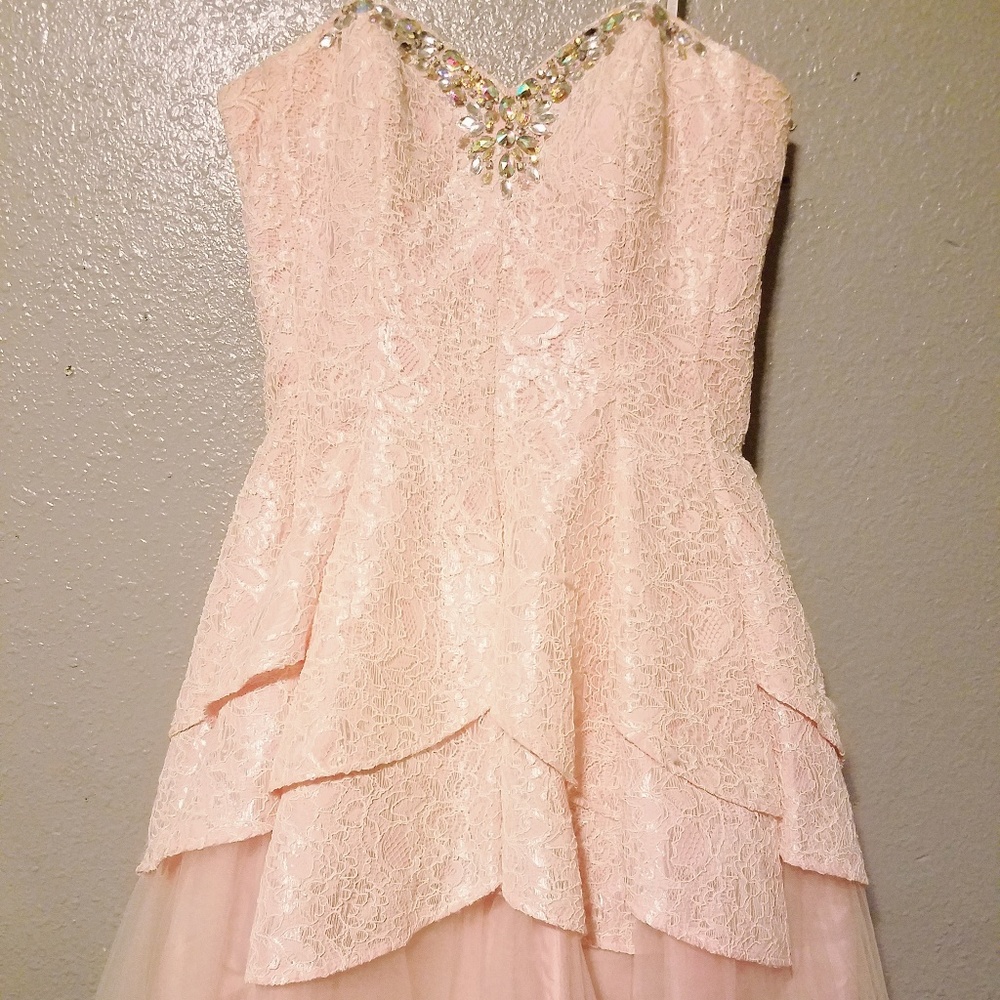 Pink Lace Dress